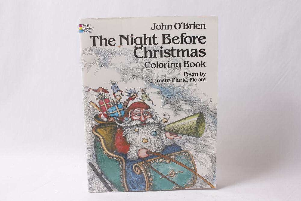 The Night Before Christmas Dover Coloring Book Uncolored ~ 260602-WH M-15-02